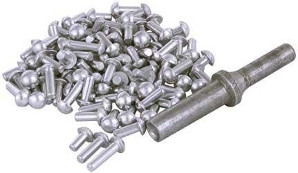 Van Amburg Solid Aluminum 3/16in. Drive Rivet Kit - 400 Box 5/8in. XF44-21006