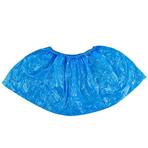 Ygerbkct Couvre-Chaussures jetables en Plastique Bleu Pluie Tapis extérieur Couvre-Chaussures imperméables Couvre-Chaussures Protecteur Femmes Hommes Couverture de Chaussures Cover