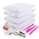 [3.5 Oz/Piece] 4 Block Soft Clay, White Ultra Light Air Dry Clay Set, DIY Creative Craft Modeling Clay Kit, w/Tools and Accessories