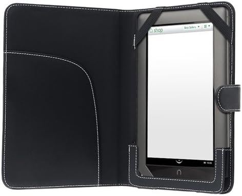 eForCity Leather Case for Barnes and Noble Nook / Nook Color, Black