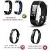 YOun - Correa de repuesto para reloj inteligente ID115Plus HR, negro, 180.00*100.00*20.00