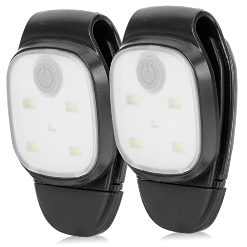 2pcs Clip Light Solar Lights Rechargeable Headlamp LED Flashlight Sconce LED Tent Lamp Camp Lanterns LED Headlamp Inspection Lamp Outdoor Power Torch Gazebo Bulb Abs