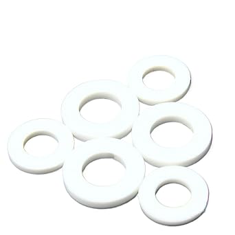 Thickness 3mm PTFE POLYTETRAFLUOROETHYLENE HIGH Temperature Flat WASHERS Flat GASKETS ID 6MM-325MM 10,16mmIDx24mmOD