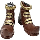 Yuanplate Buggy Joker Cosplay Shoes Boots Halloween Adult Short Boots Costume Accessories (Female US 9/EU40.5)