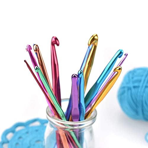 Set Uncinetto,12 Pezzi Set Uncinetti Ergonomici