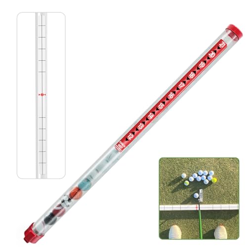 Profi Golfball Sammler Röhre - 90cm Shag Tube Picker für Golfbälle - Praktisches Golf Zubehör, Golf Trainingshilfen & Golf Geschenke für Herren - Ballretriever mit Saugfunktion & Auswurf-Mechanismus