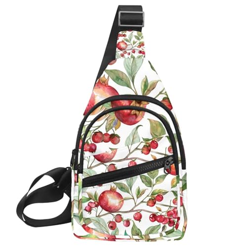 Sac à dos à bandoulière grenade multicolore réglable pour sport et voyage