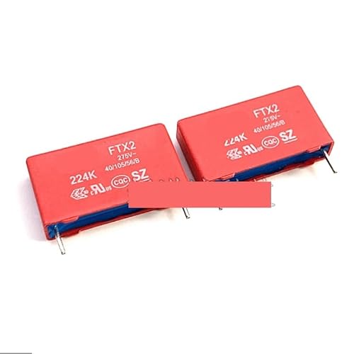 ICXLPMC 10pcs FTX2 275VAC 224 0.22UF 275V 220NF Film Capacitor Pitch 22.5mm