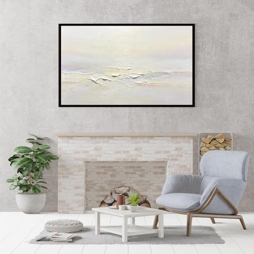 Peinture à l'huile paysage marin pour habiller un mur vide avec un art mural fait main