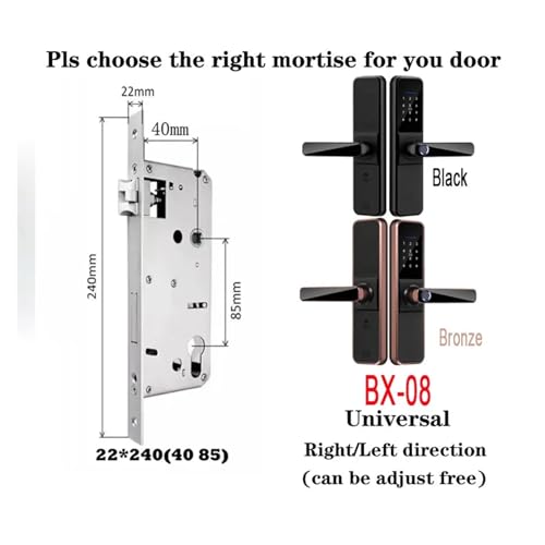 TTLOCK APP Serrure Intelligence d'empreintes digitales Mot de passe Clé de Porte Intelligente pour Maison (22 x 240 (40 85),Y) Appris largement – vue 6