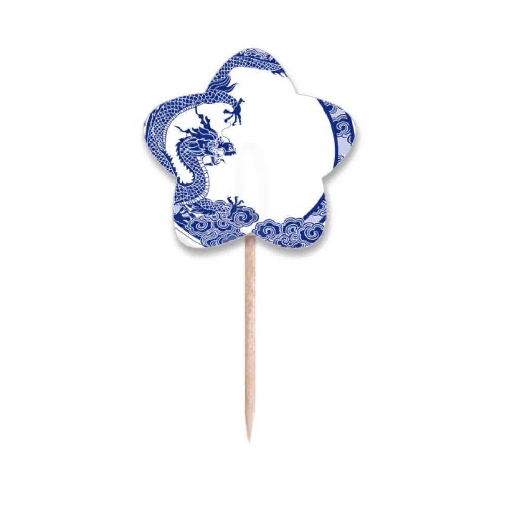 Cure-dents dragon bleu fini les débris de table avec cet art chinois