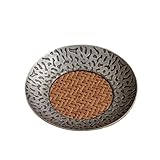 Juego de 4 Posavasos ratán y 6 for Kungfu, Accesorios té, manteles Individuales Redondos, tapete for Platos, for Tazas Tejido para Bebidas(Color 4)