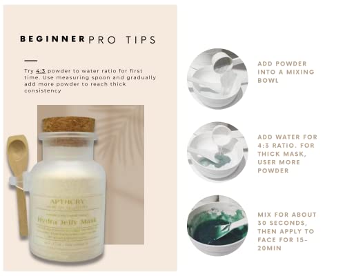 Apthcry Hydra Jelly Mask | Premium Peel Off Turmeric & Nacinamte Formula For Home Professional Facial | 160G/5.6Oz #TOP2