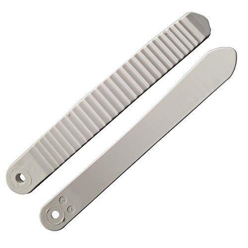 UP100 One Pair White Snowboard Binding Parts Ankle/Toe Ladder Straps for Ratchet Buckle Snowboard Boots (Length 190mm with Hole) - Thumbnail 3
