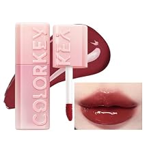 COLORKEY 3D Plump Oil Lip Gloss, High-shine Finish, Lip Tint, Moisturizing, Non-Sticky, Clear and Natural, Glassy Shine G09 Strawberry Red, 3ml