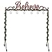 FORUP Believe Christmas Stocking Holder Stand Hangers