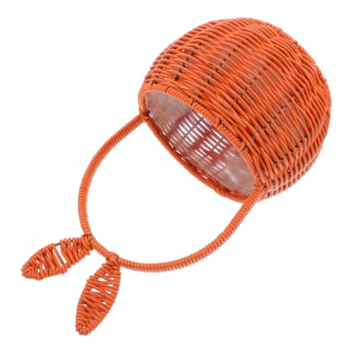 BESPORTBLE Panier De Pâques Rotin Synthétique Tressé Main avec Oreilles De Lapin pour Arrangements Floraux Et Décoration Intérieure