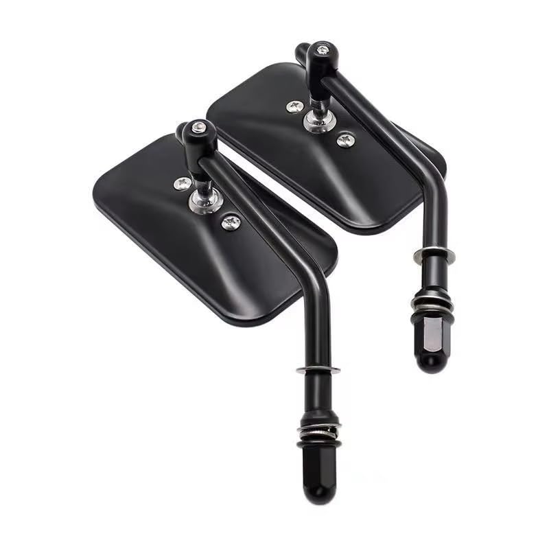 Espejos retrovisores de 8mm con diseño rectangular antivibración para Fatboy y Electra 4