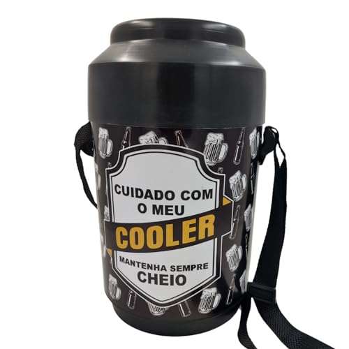 Cooler Lata de Cerveja Caixa Térmica Redondo para 12 Latas Pequeno pra Festas Comemorações Amigo Chu