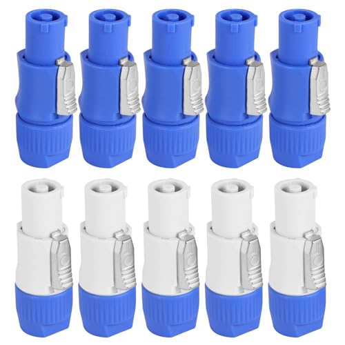 20A 250V Stecker Gokelomg Speakon Stecker 3-Pin - 10 Stück Powercon Verbinder 20A 250V NAC3FCA Stecker Set 20A 250V Stecker Gokelomg Speakon Stecker 3-Pin - 10 Stück Powercon Verbinder 20A 250V NAC3FCA Stecker Set
