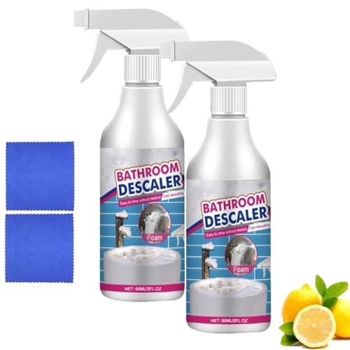 2PC Nettoyant Salle De Bain,Nettoyeur deTaches Têtues,Détartrant Toilette,Nettoyants WC,Détachant Multi-usages-Détartre Profondeur-Efficace Même Sous l'Eau,Pour un Usage Intérieur et Extérieur