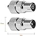 RUNCCI-YUN 10 Conectores coaxiales de Metal para Antena de TV, 5 Conectores...