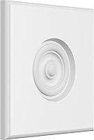Vista 6 de Ekena Millwork ROSP040X040X075SDG04 Roseta estándar Sedgwick Bullseye con borde redondeado, 4 pulgadas de ancho x 4 pulgadas de alto x 3/4 pulgadas