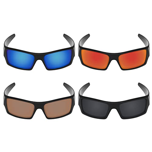Galvanic 4 Pairs Polarized Replacement Lenses For Oakley Gascan Pack P02 #TOP1