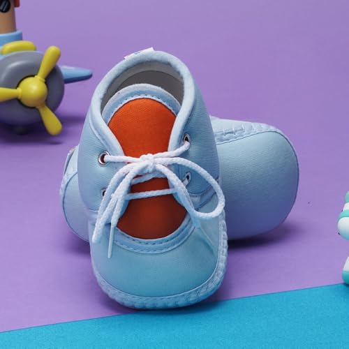 Image of Neska Moda 6 To 12 Months Baby Boys & Baby Girls Cute Soft Cotton Pre-Walker Lace Booties-BT4713