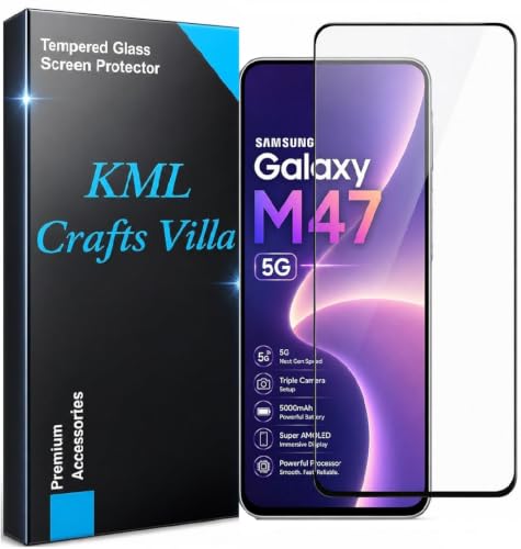 Image of HD, Scratch, Tear Resistant Edge to Edge Tempered Glass Screen Protector Guard Suitable For Samsung Galaxy M47 5G
