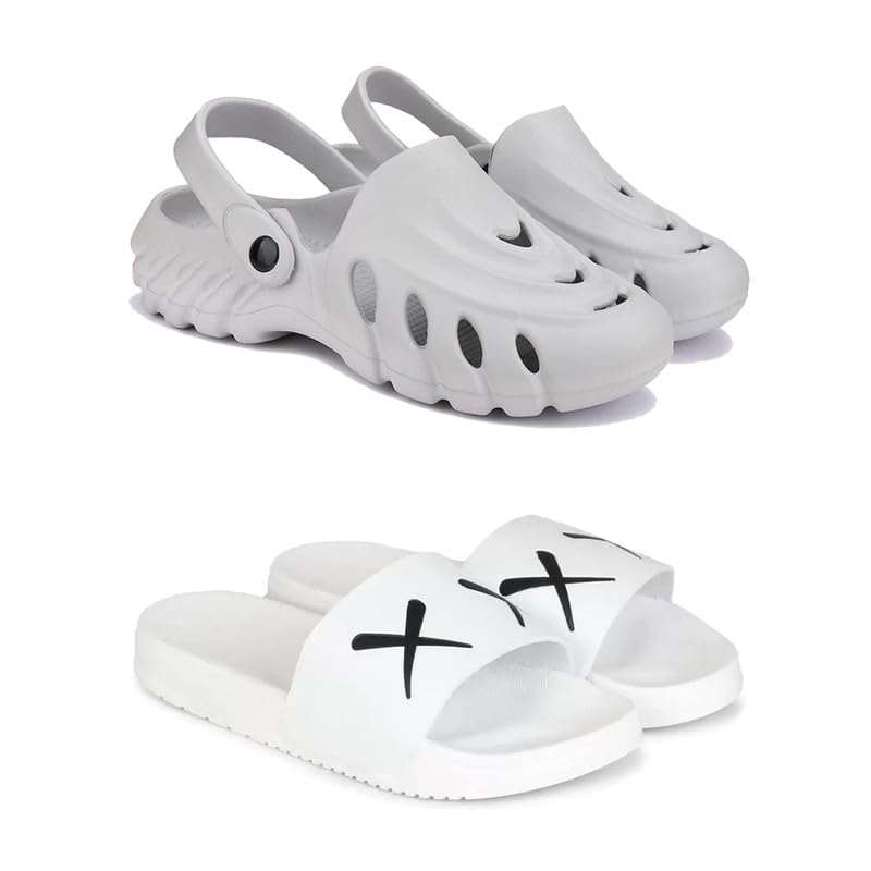 WINGSCRAFT Lightweight Classic Clogs || Sandals with Slider for Men-Combo(2)-3135-3029-picture-46