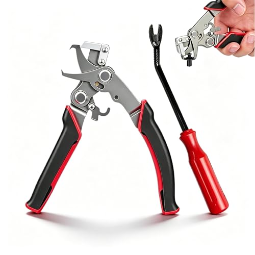 Pince a Clips pour voiture lot de 2 outils Pince Multiprise Outillage Mecanique Auto pince Outil Multifonction Outil Demontage Garniture adaptée au démontage...