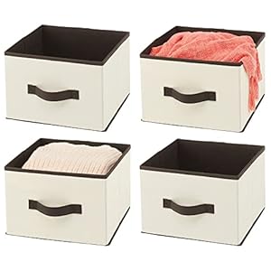 mDesign Fabric Bin for Cube Organiz...