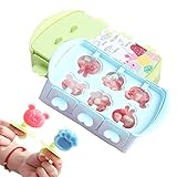 【Fácil desmontaje】 - Molde de silicona para hielo, para que sus contaminantes orgánicos persistentes se puedan liberar fácilmente sin darse la vuelta; saca el helado y disfruta! Cada formulario incluye un palo con protección contra goteo para mantenerlo limpio.