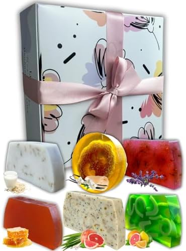 Coffret Cadeau Savons Artisanaux à la Glycérine – 6×100 g – Gomma...