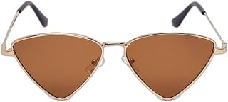 KIDSUN Fashion Trikon Shape Sunglasses for Kids Boys Girls Stylish Comfortable UV Protection Eye Shield Black Colour Summe... Price In India