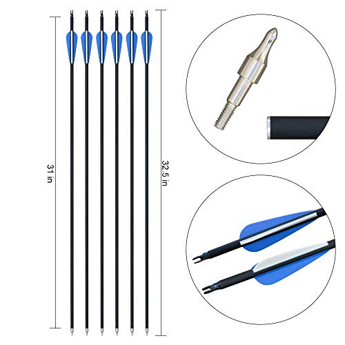 D&Q 52''Takedown Bow And Arrow 30 Lbs Archery Bow And Arrow For Adults Beginners Recurve Bows Archery Set Hunting Targeting Practice - Right Hand #TOP5