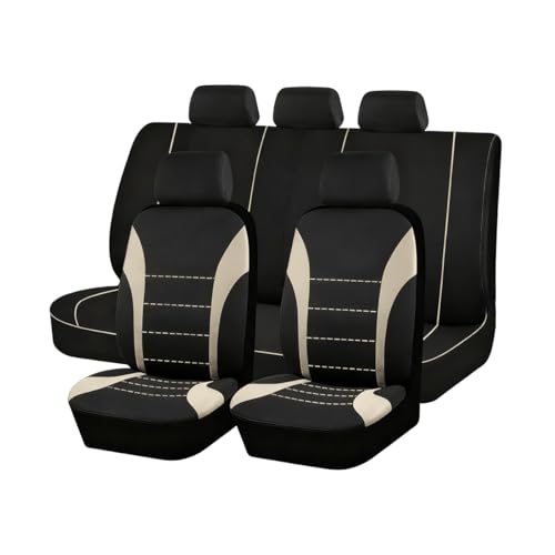 Ansixeay Fundas de Asientos de Coche para Citroen C3 2005-2009, Juego Completo de Cubre para Coche Transpirable Protector de Asiento Delantero y Trasero de Coche, Cómodo Accesorios