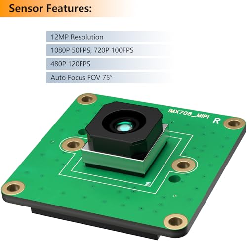 Module caméra Raspberry Pi 5 autofocus IMX708 12 MP HDR avec objectif interchangeable M12 CS - 5