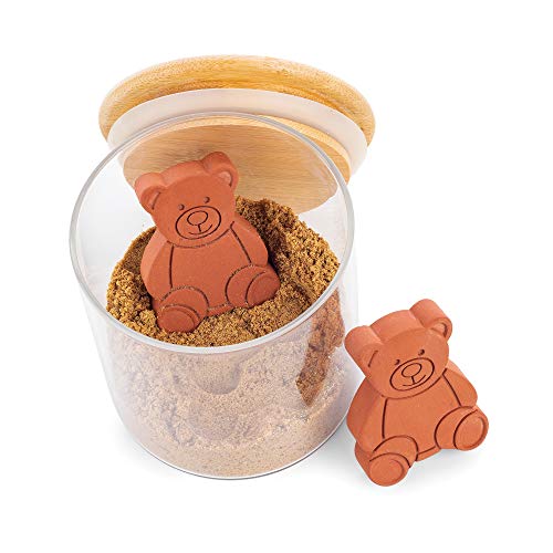 Fox Run 46762 Brown Sugar Bear, Set of Two Keeper and Saver, Terracotta