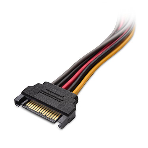 Cable Matters 3-Pack 15 Pin Sata Power Splitter Cable 8 Inches, Sata Power Y-Splitter Cable, Sata Splitter #TOP2