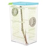 SMASOLO Boîte D’élevage Transparente pour Insectes et Reptiles, Terrarium Adapté Phasmes et Mantes Religieuses, Kit D’habitat Domestique pour Araignées Sauteuses et Escargots, Terrarium