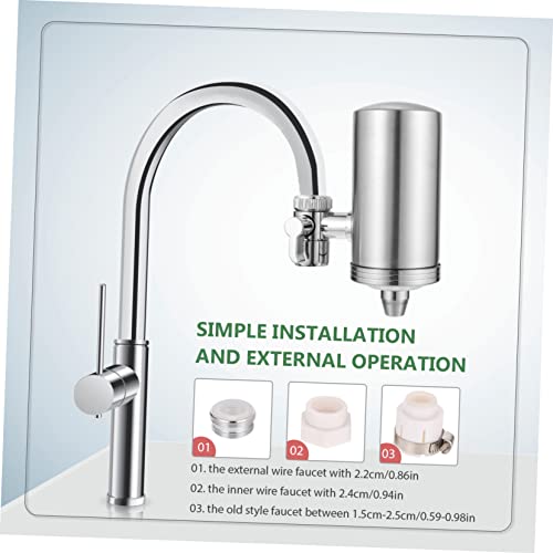 Purificador para lavabo Gatuida de acero inoxidable para un agua potable limpia y sana 4