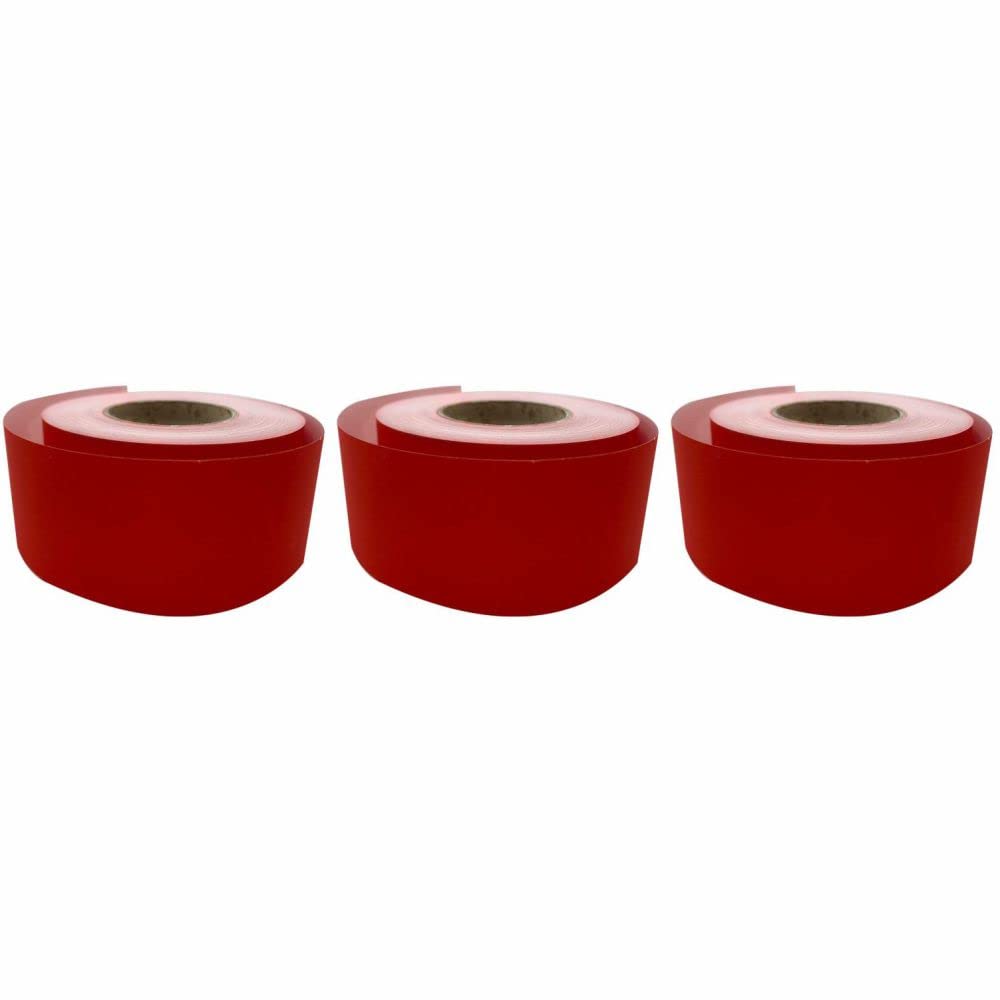 3 Ace Crafts (Pack of 3) Straight Edge Poster Paper Border Roll- (48mm x 50 Meters) - (Rose) School/Office, Classroom Decoration, Fade Resistant Paper, Black Board Border Display Rolls