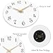 Roymnie Wall Clock, 10 Inch Modern Wall Clocks Battery Operated, Silent Non Ticking Clock Decorative for Kitchen, Living Room, Bathroom, Office, Bedroom(White)
