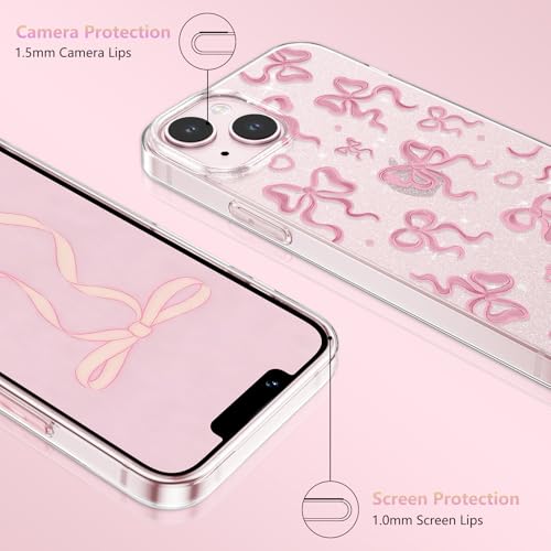 Coque iPhone 15 Plus avec noeud papillon pour éviter les rayures avec style - 4