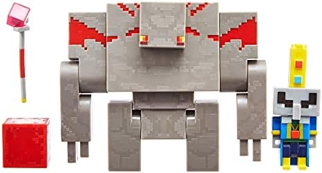 Minecraft Dungeons 3.25" Figures 2-Pk Battle Figures, Great for Playing, Trading, and Collecting, Action and Battle Toy for Boys and Girls Age 6 and Older
