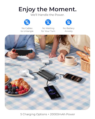 Power Bank portátil VRURC 20000mAh con carga rápida miniatura 6