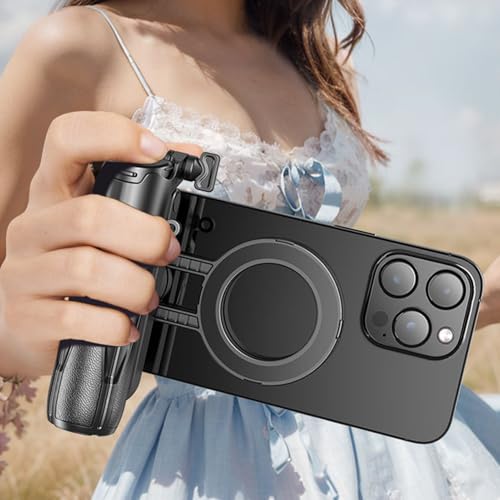 Trípode de viaje magnético y extensible con mando inalámbrico para vlogging 3