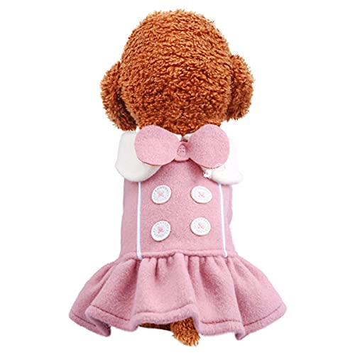 Saia para cachorro cachorro filhote laço saia tutu filhote quente inverno cachorro princesa vestido